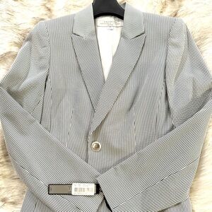 NEW Tahari Striped One Button Blazer Jacket